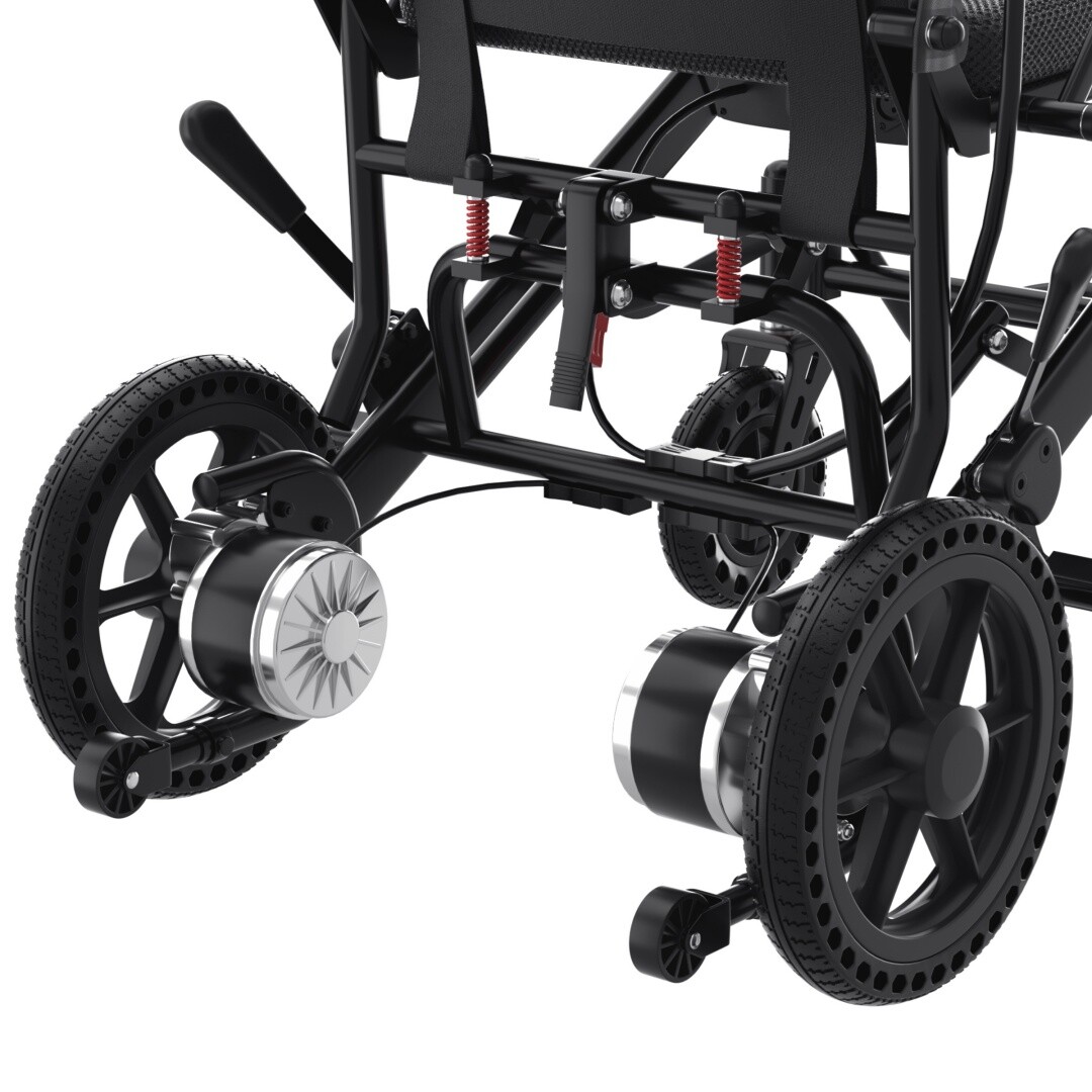 Foldable Lightweight Electric Wheelchair Mobility Powerchair All Terrain Adults