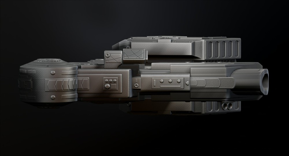 Predator Shoulder Cannon plasma Two Size - File STL – OBJ For 3D Printing -