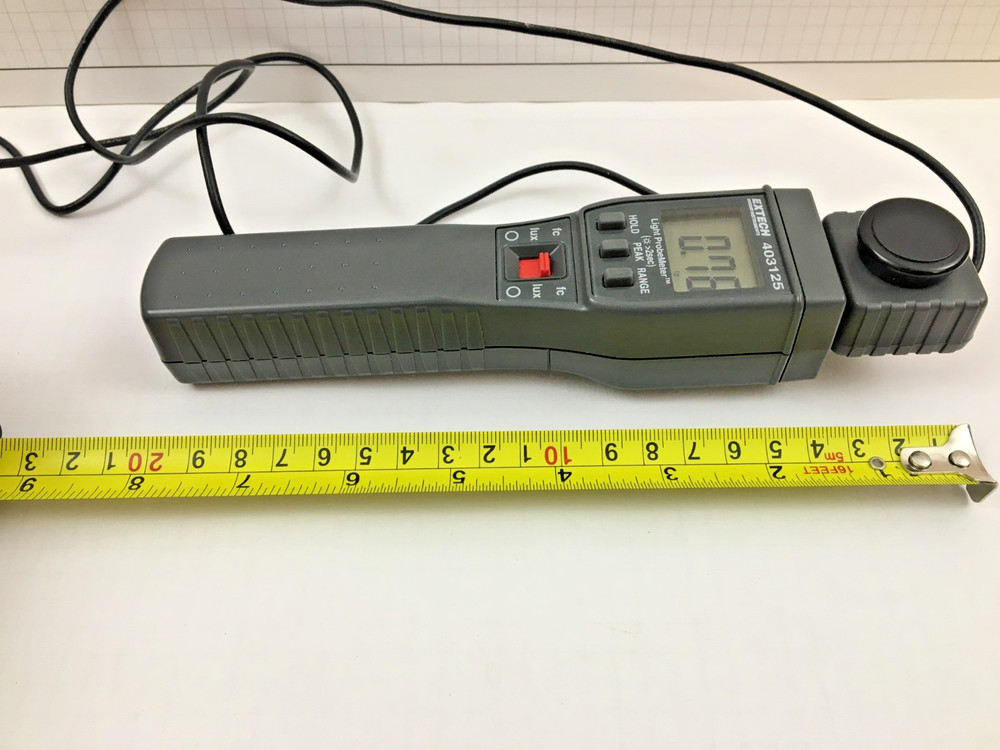 Extech 403125 Light Probe Meter with black case