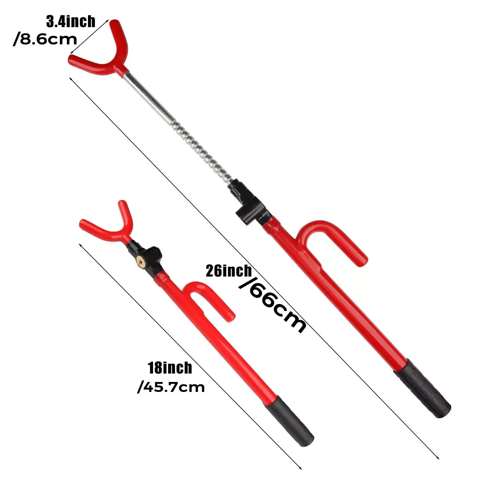 Steering Wheel Lock The Club Twin Hooks Anti Theft Universal Car Van Truck SUV