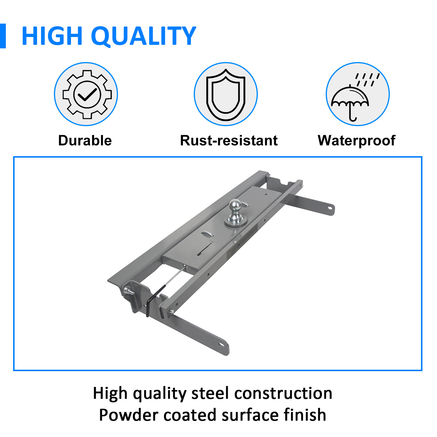 For Chevy Silverado GMC Sierra 2500 3500HD 2016-2019 Gooseneck 5th Wheel Hitch