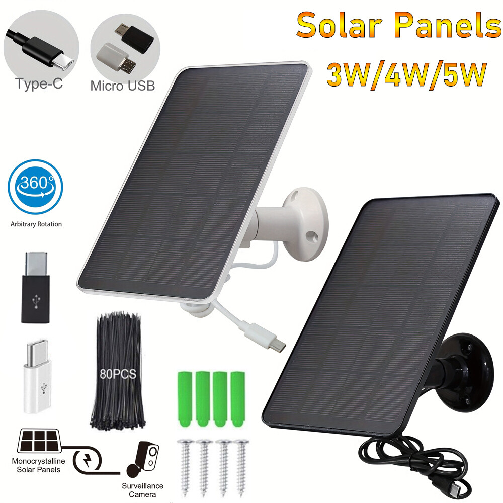 Solar Panel Charging for Arlo Essential Spotlight / XL Spotlight Camera Battery