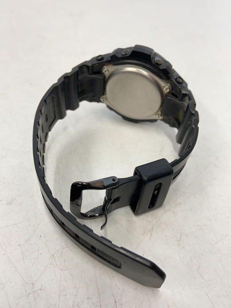 CASIO Solar Watch G SHOCK Digital Analog Rubber BLK BLK