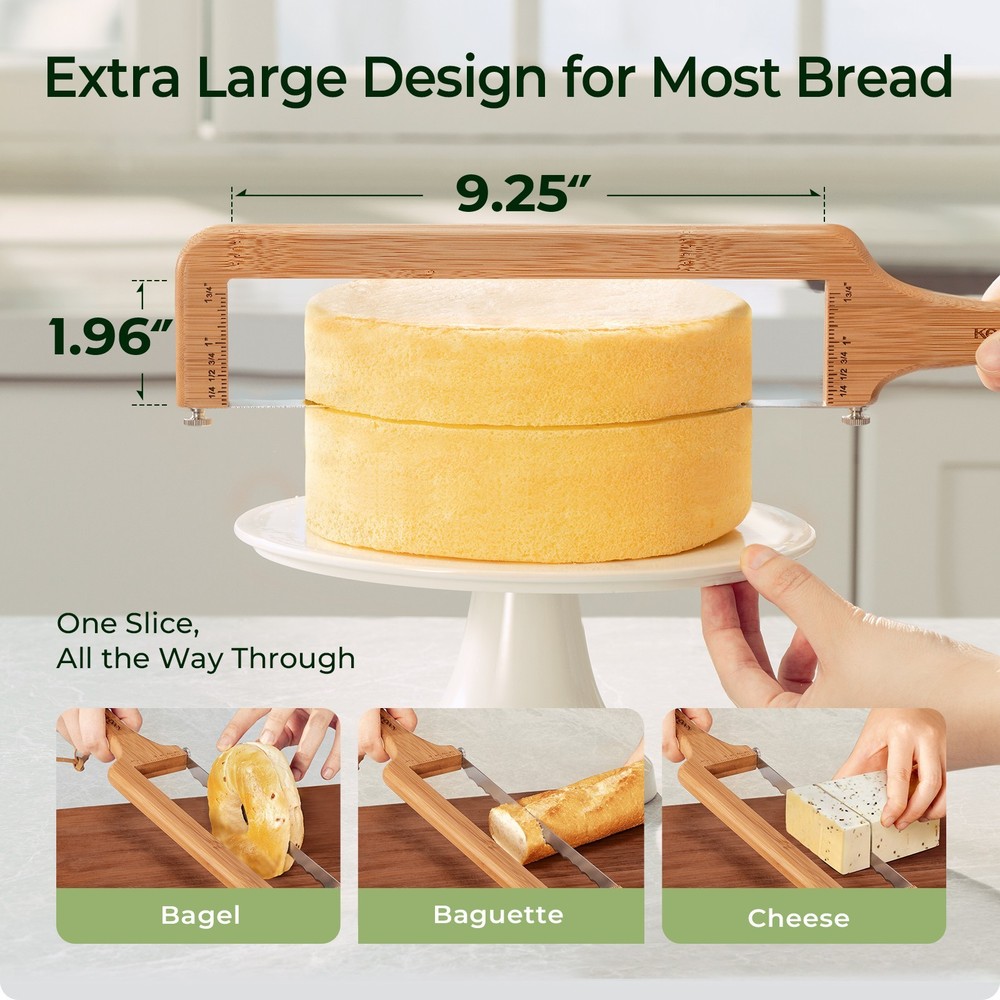 KeeCHEE® Adjustable Bread Slicer for Homemade Bread