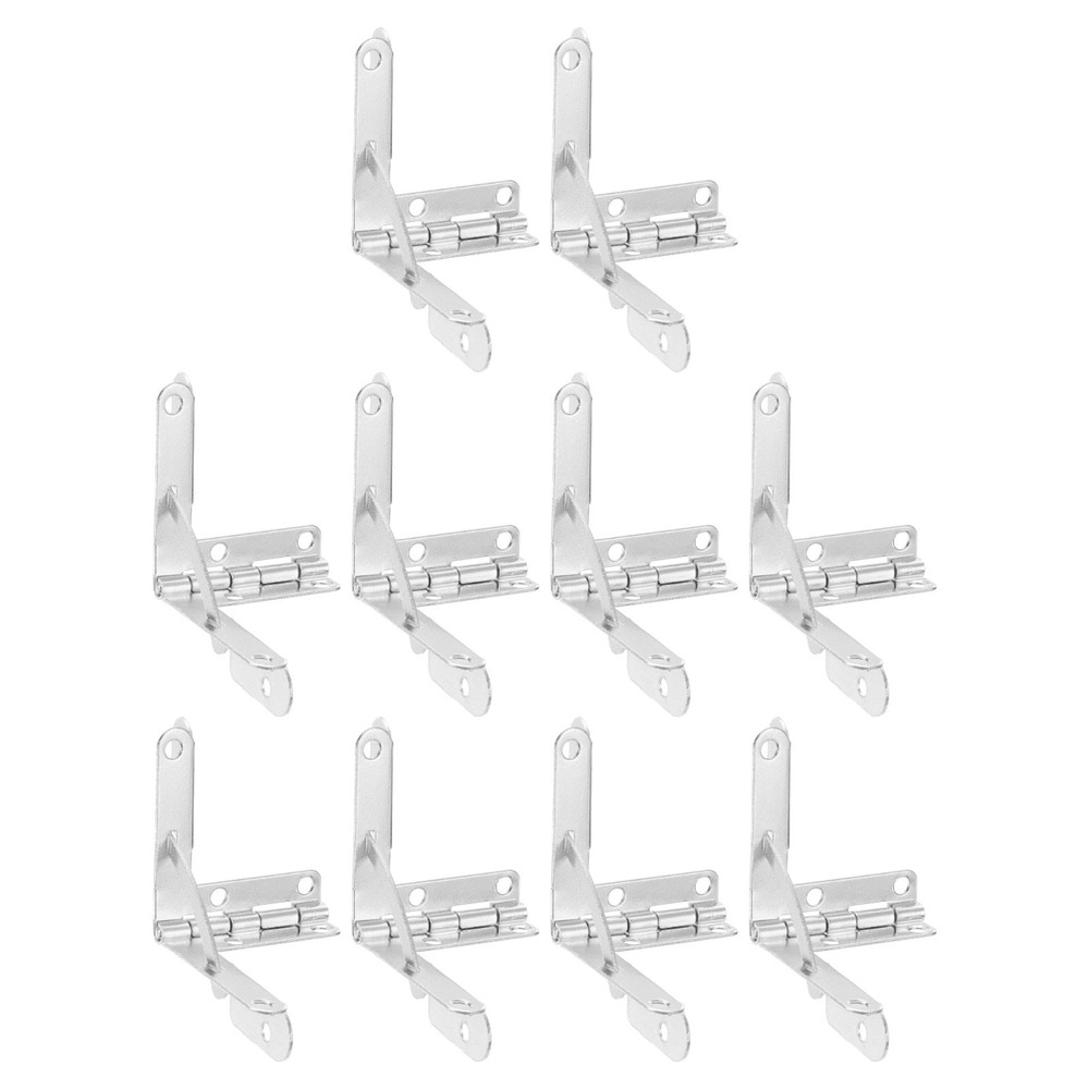 10pcs dial hinge for boxes 31x36mm nickel silver