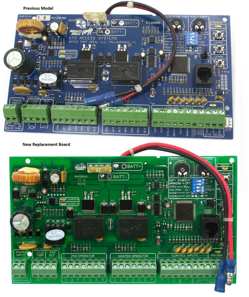 GTO & Mighty Mule FM500 Replacement Single Control Circuit Board Gate Operator