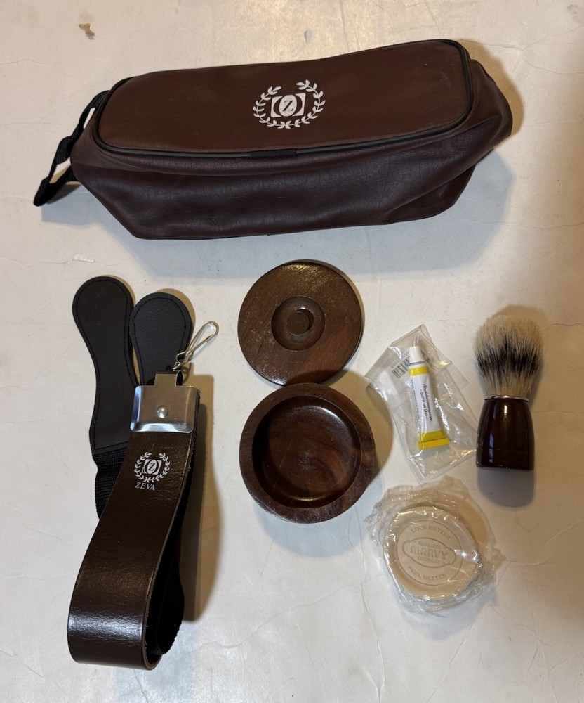 Zeva Shave Kit With Bag No Razor- Items Shown!!!