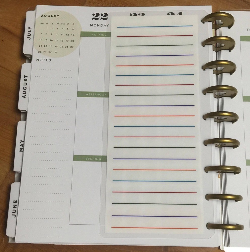 Bills to Pay Two-Sided Short Dashboard 4 use with Happy Planner
