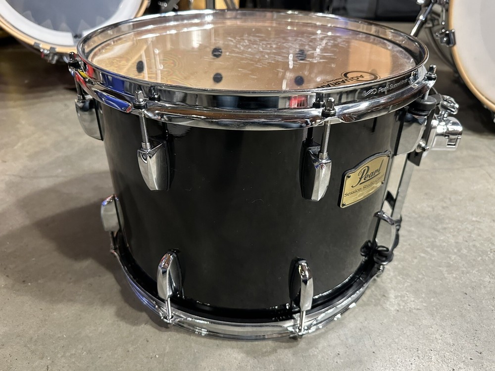 14" Pearl Studio Session CLASSIC Rack Tom BLACK 10x14 OptiMount MINTY!! #BL2
