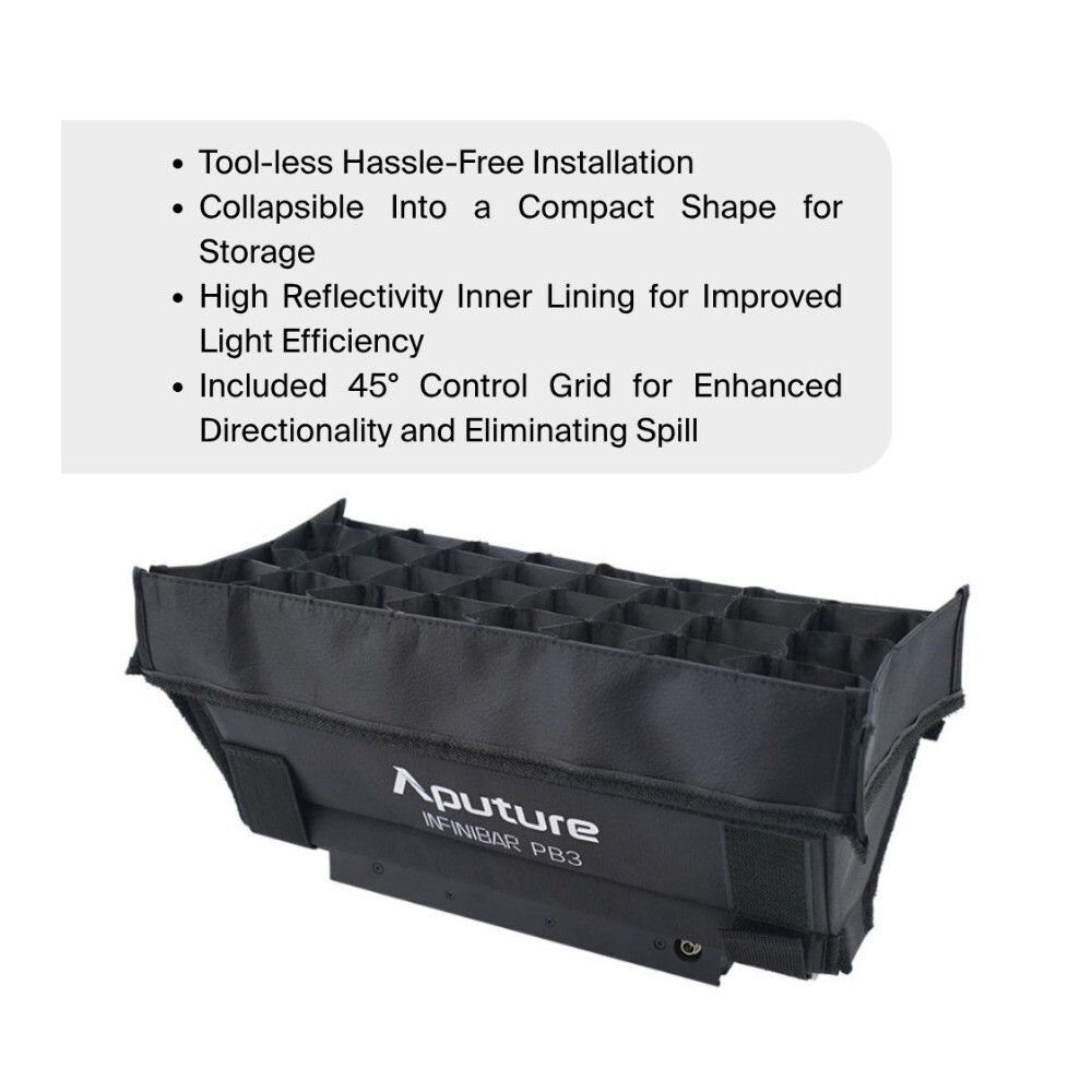 Aputure PB3 Softbox and Aputure PB3 Grid