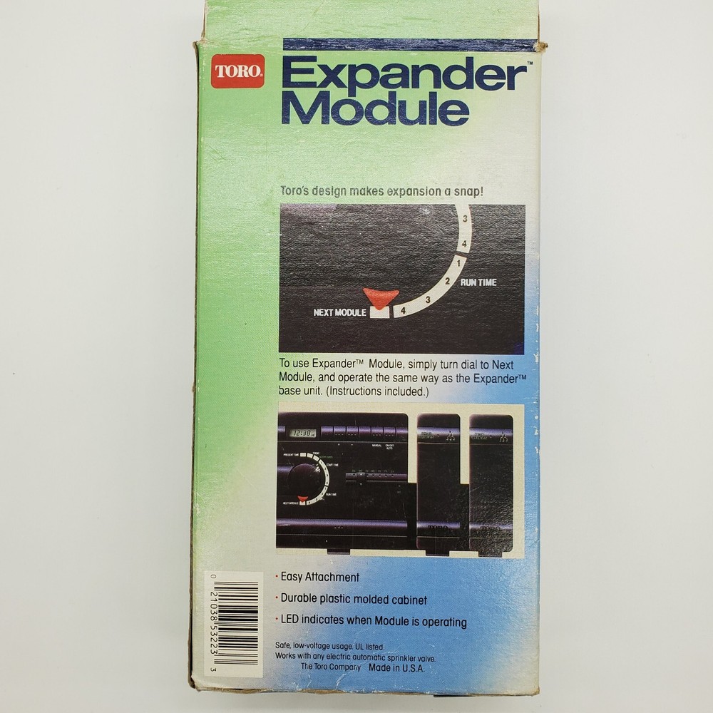 Toro EXPANDER Module 53223 Automatic Sprinkler Timer Two Watering Stations