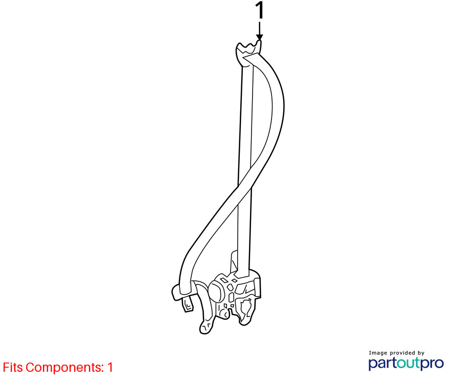 Seat Belt Front Bucket Pre-crash System Driver Fits 18-20 SIENNA 10324687