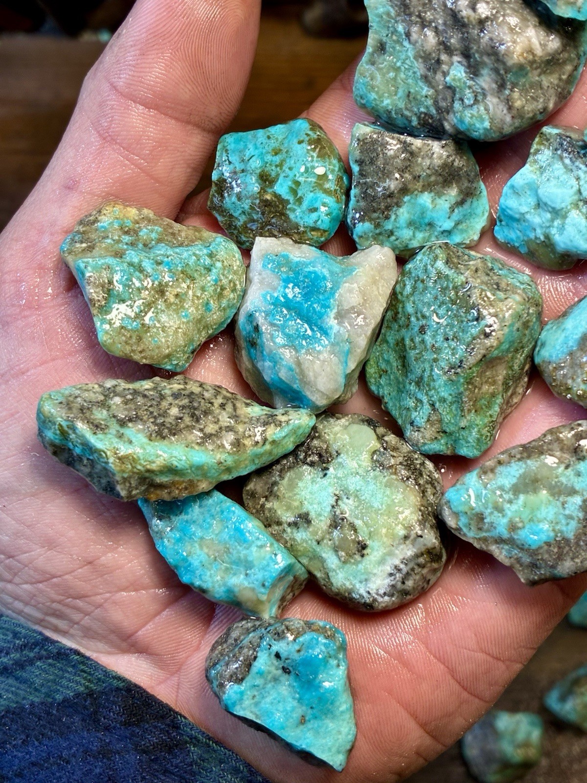 Ribbon & Skin Rock & Kaolin Blues! Ithaca Peak Turquoise! ONLY 5 left! Now $175!