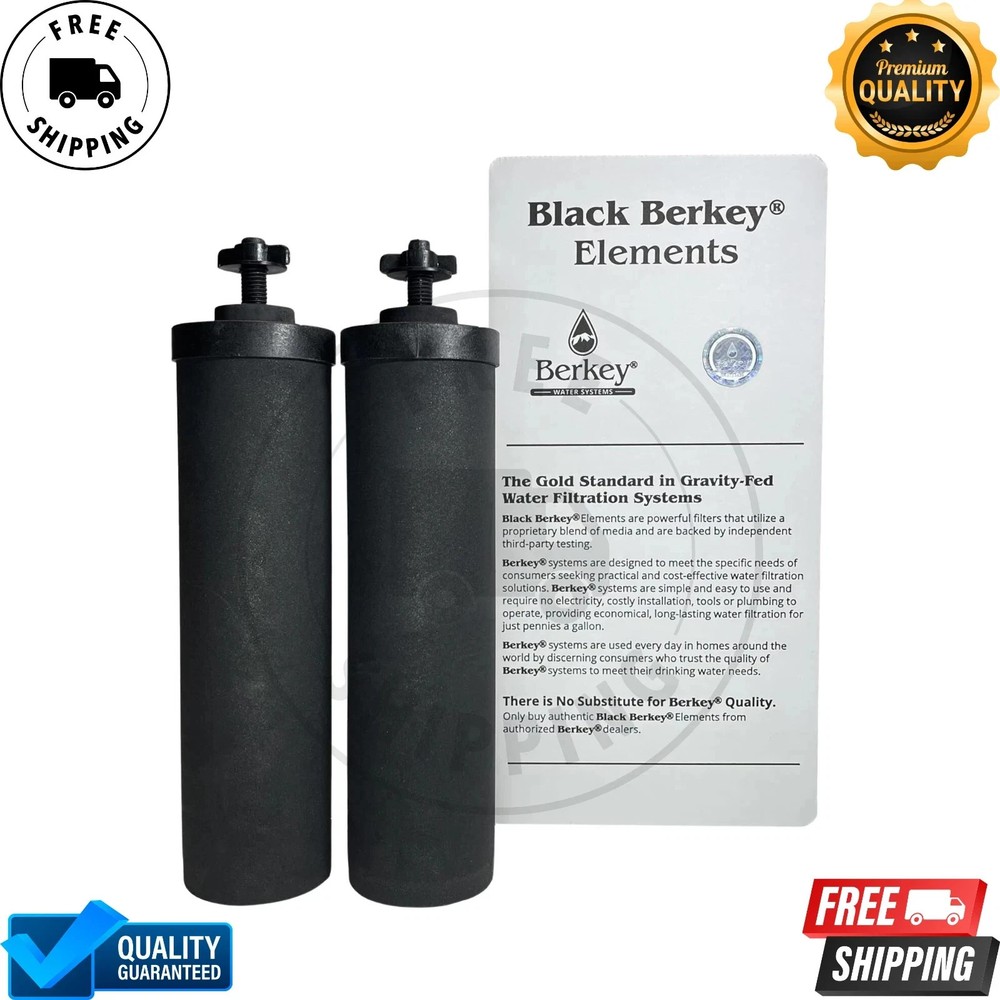 Berkey BB9-2 Authentic Black Purification Elements Water Filter Replacement New