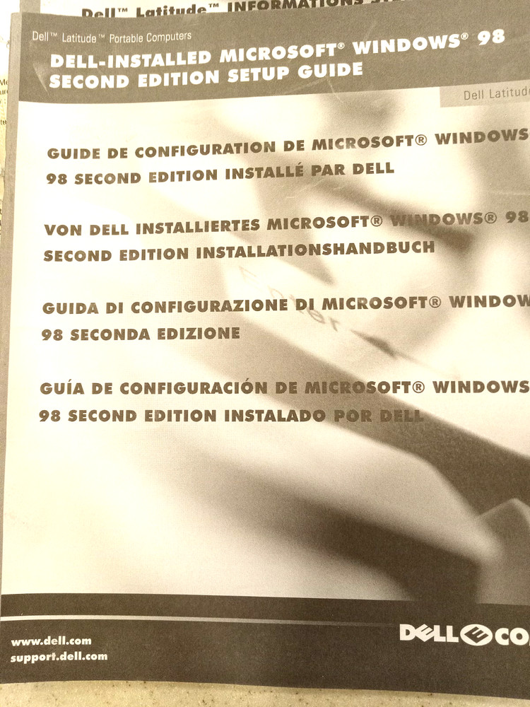 Dell Latitude Manual(s)/Guide & Reinstallation Software-CD Creator/WinDVD 2000