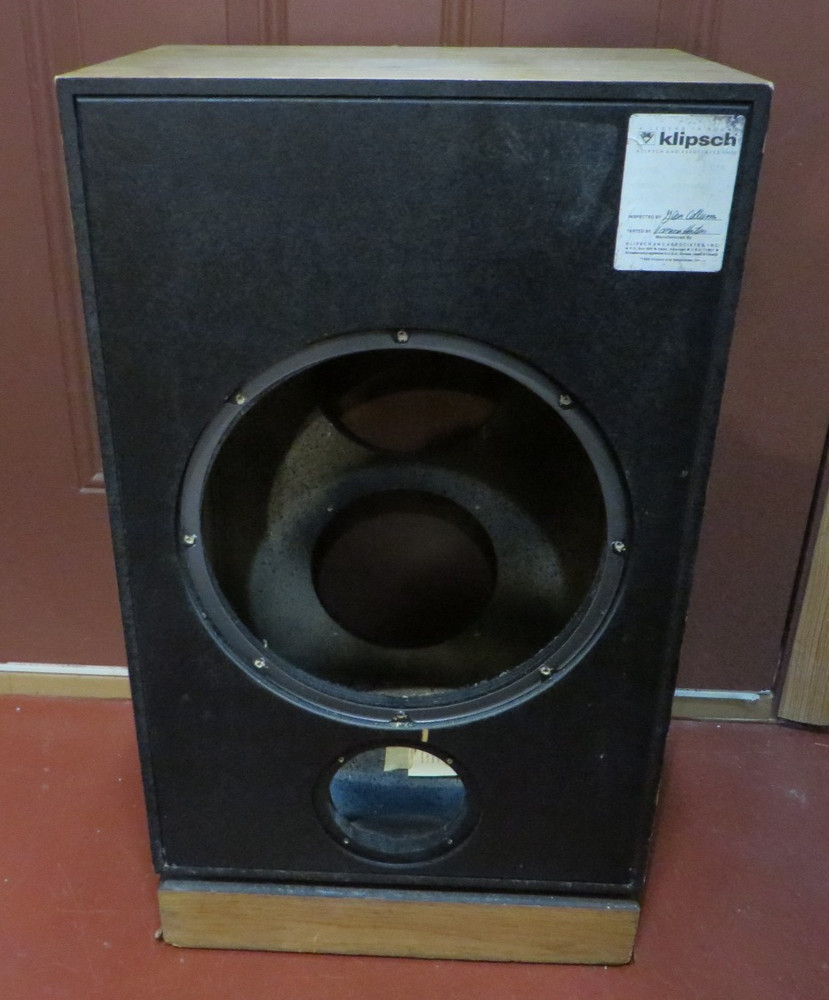 KLIPSCH KG4 Empty Speaker Cabinet - AS PICTURED -SEE PICS!!