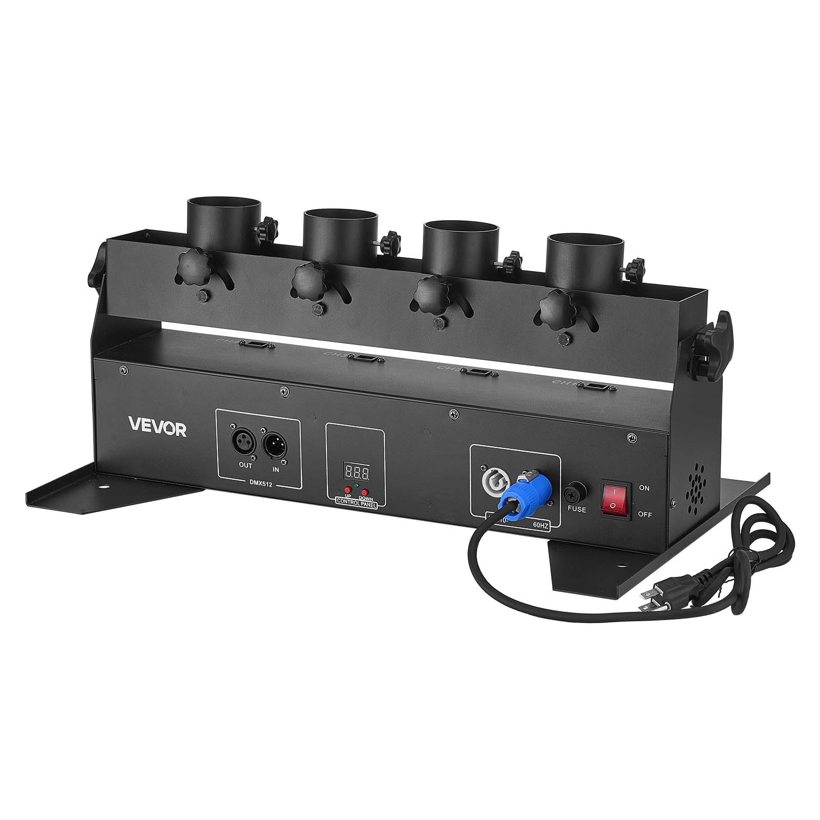 VEVOR 4-Shot Electric Confetti Cannon Machine DMX / Remote Control Party Effect