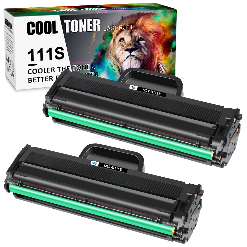 2PK MLT D111S 111s Toner Cartridge Compatible for Samsung Xpress M2020W M2070FW