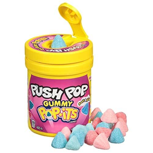 Push Pop Holiday Gummy Candy Assorted 8 Count Tray Fun Stocking Stuffers