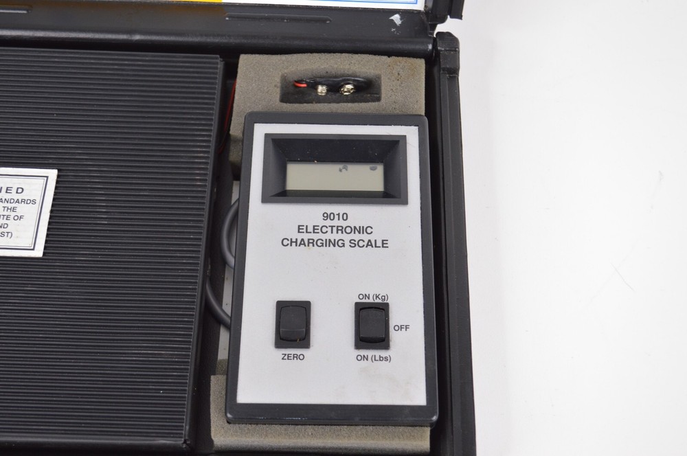 TIF Instruments 9010 Electronic Refrigerant Charging Scale in Case WORKS!