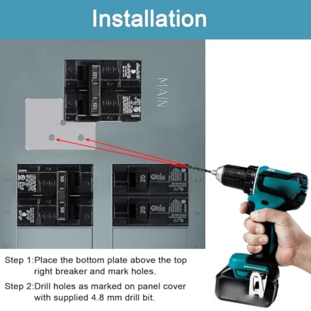 Generator Interlock Kit for Murray 100 Amp Breakers with Installation Tools
