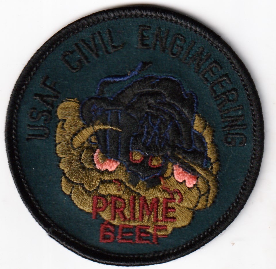 USAF AIR FORCE Civil Engineering Sqn PRIME BEEF patch -5