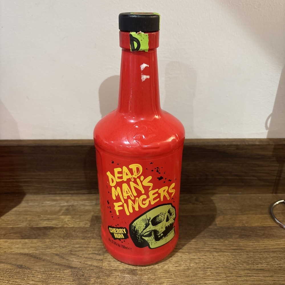 EMPTY Dead Man's Fingers 70cl Cherry Rum Bottle