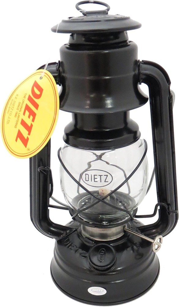 Oil Burning Lantern Black