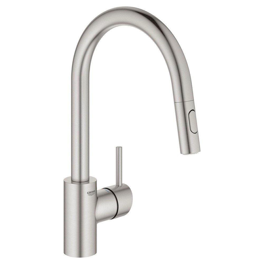 GROHE 32665DC3 Pull-Down Kitchen Faucet SuperSteel Infinity Finish