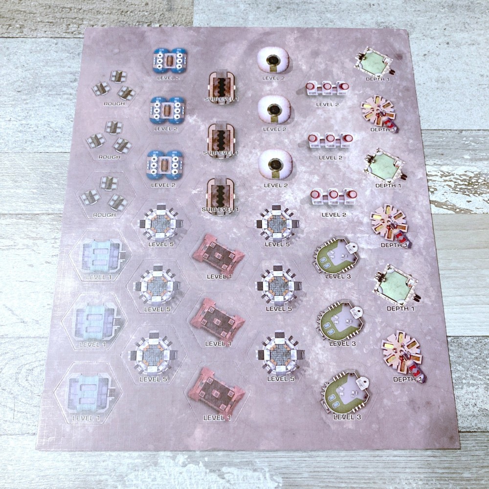 BattleTech City Map Pack Extra Counters Building Rubble Terrain Boards Catalyst