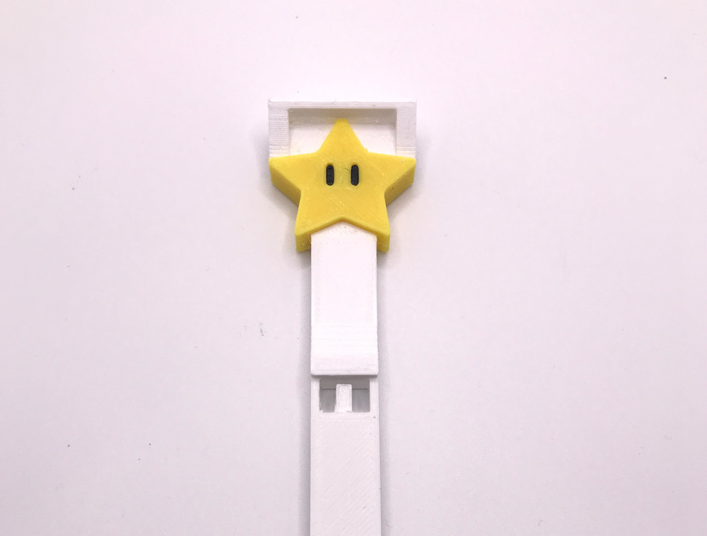 The Super Mario Bros Pinball Star Drop Target