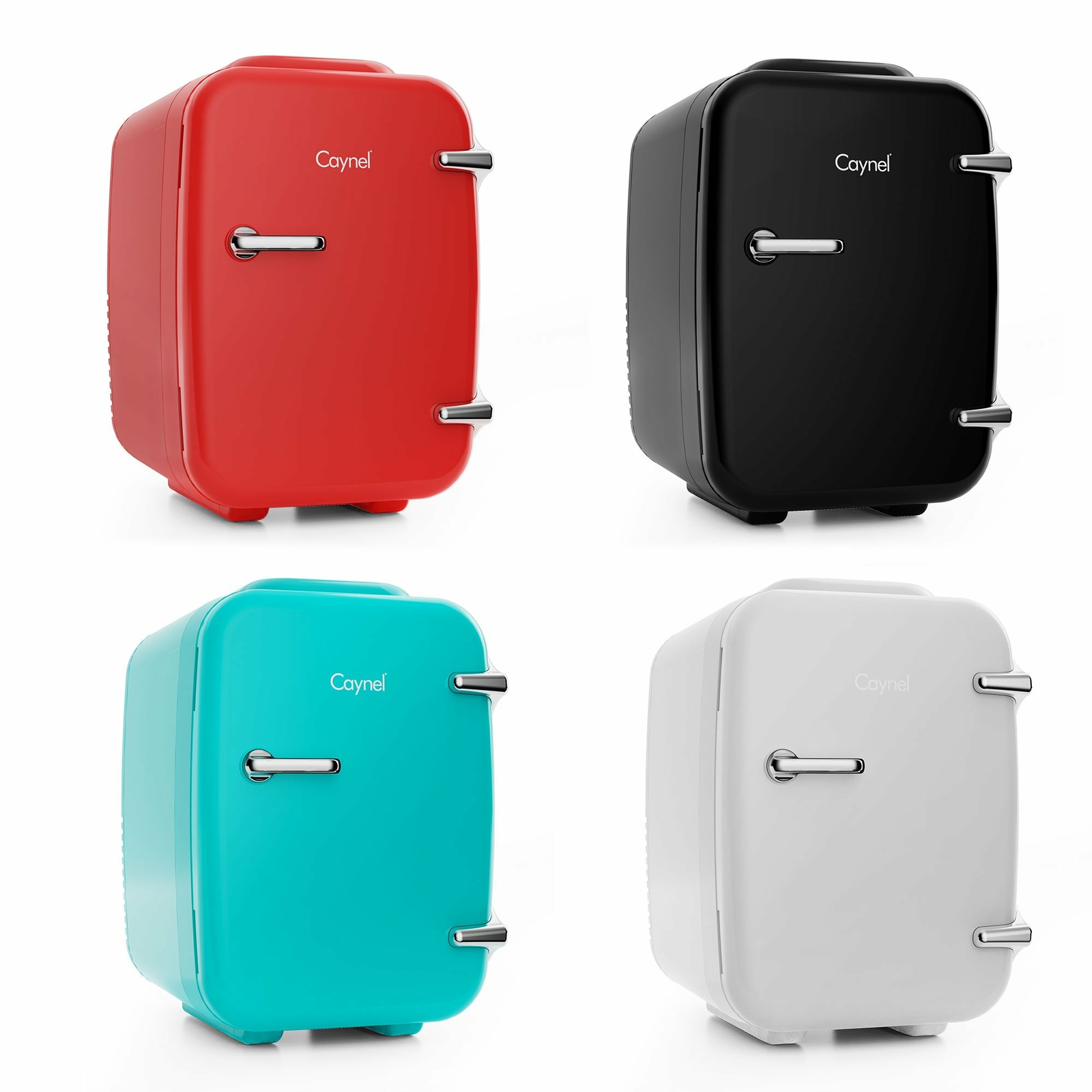 CAYNEL Mini Fridge Cooler and Warmer, (4Liter / 6Can) Portable Compact