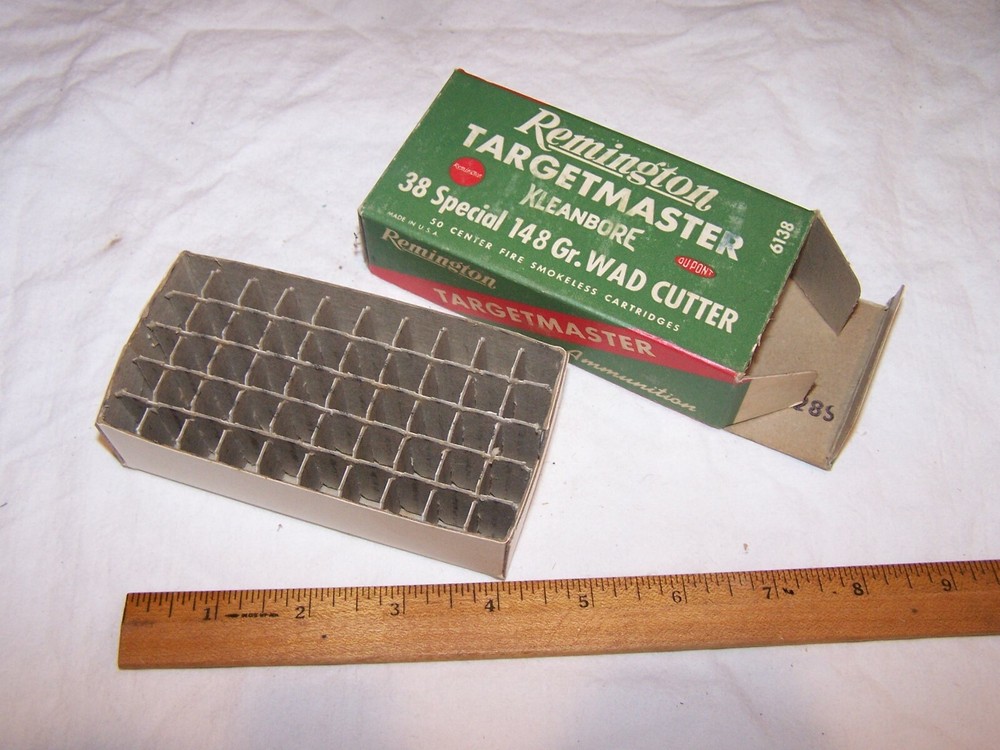 Vintage Empty REMINGTON Targetmaster 38 Special Kleanbore Shell Box