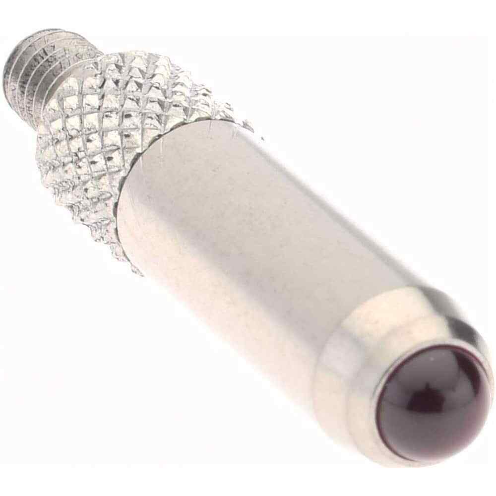 SPI #4-48 Drop Dial Indicator Contact, 3mm Ruby Contact Ball, 3/4" Contact Point