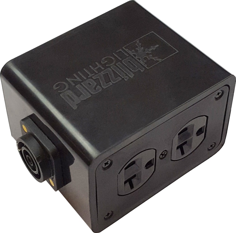 Blizzard DROP-True /  Powercon™ True1 compatible thru + 4 Edison power outlets