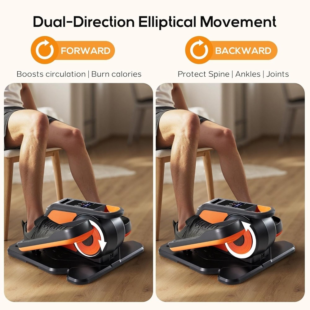 Under Desk Elliptical Machine with-Remote Control
