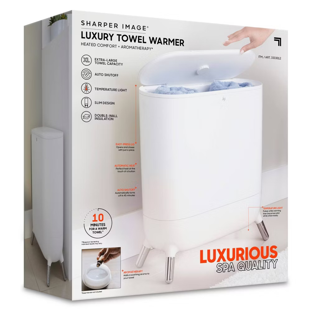 Sharper Image Towel Warmer White