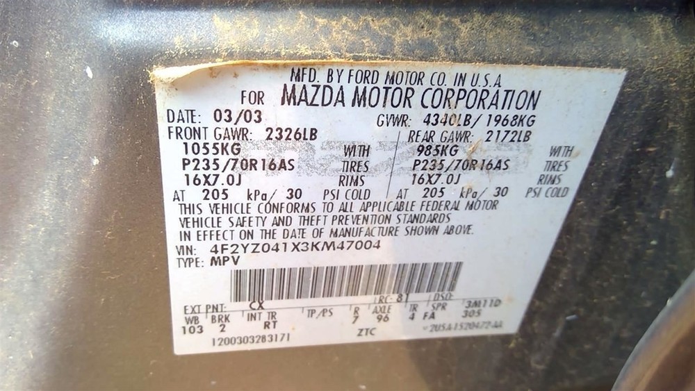 Engine ECM Electronic Control Module 3.0L Automatic Fits 03-04 ESCAPE 239045
