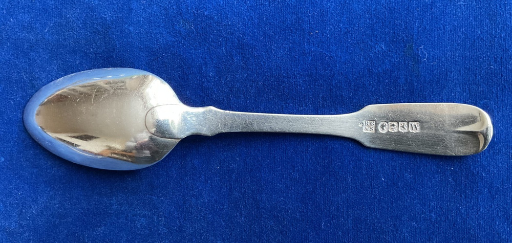 SOLID STERLING SILVER 5 TEASPOONS HALLMARKED GLASGOW 1841 106 g