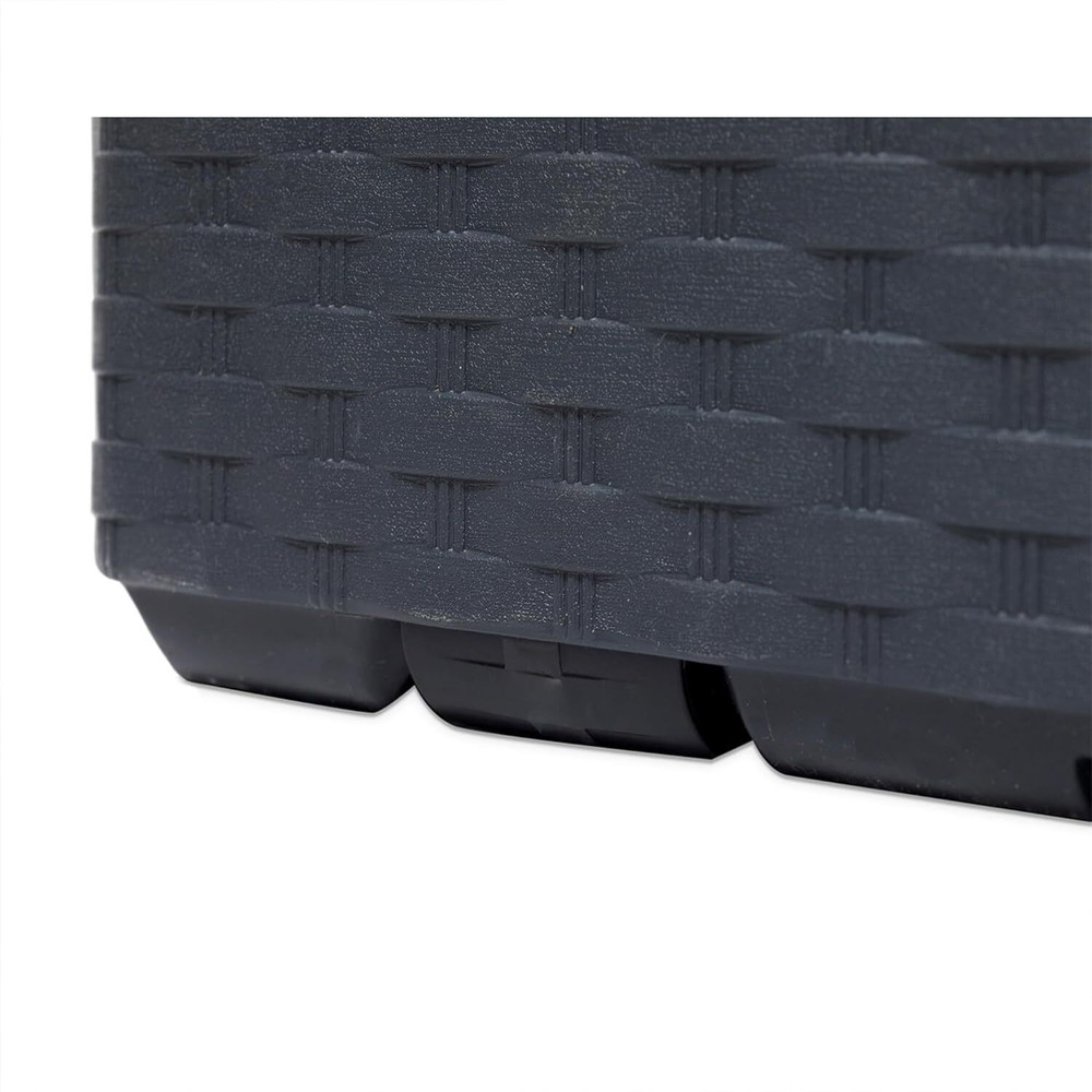 Large 90 Gallon Plastic Outdoor Storage Backyard Deck Box with Lockable Lid