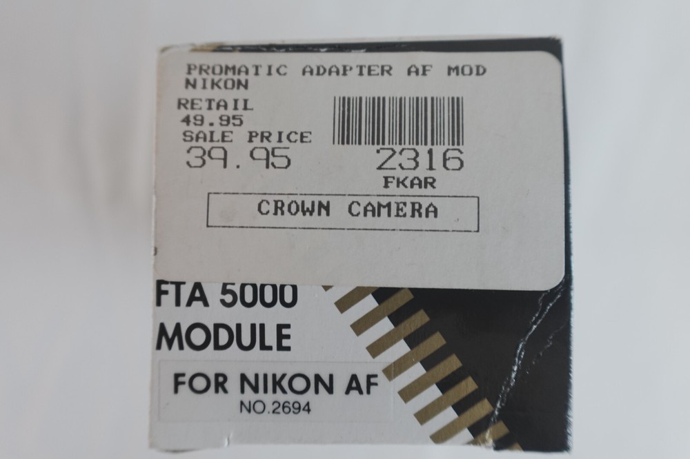 Promaster FTD 5000 Flash + FTA 5000 AF Module TTL Shoe Mount Tested