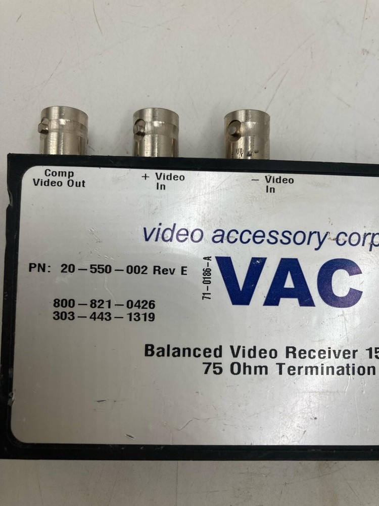VAC Balanced Video Receiver