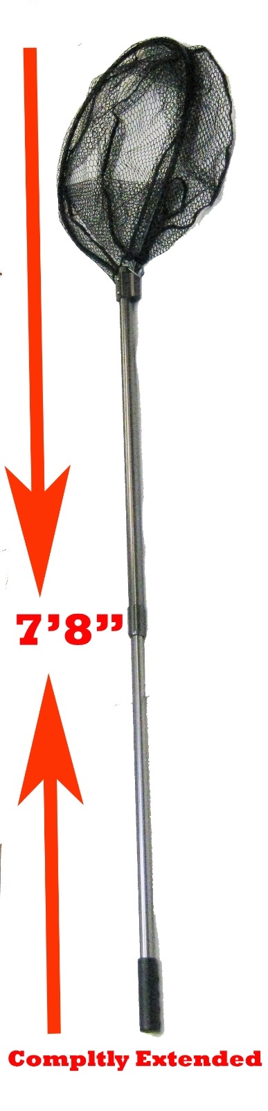 KUFA SPORTS FC7052 Retractable Aluminum Landing Net Rubberized Mesh (FC7052)