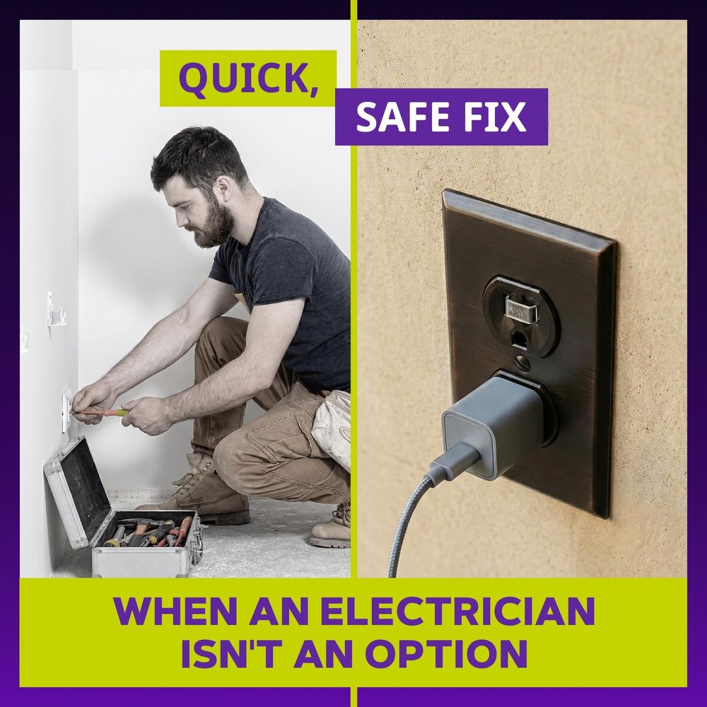 Loose Outlet Plug Fix & Outlet Insert | Prevent Plug from Being Unplugged & S...