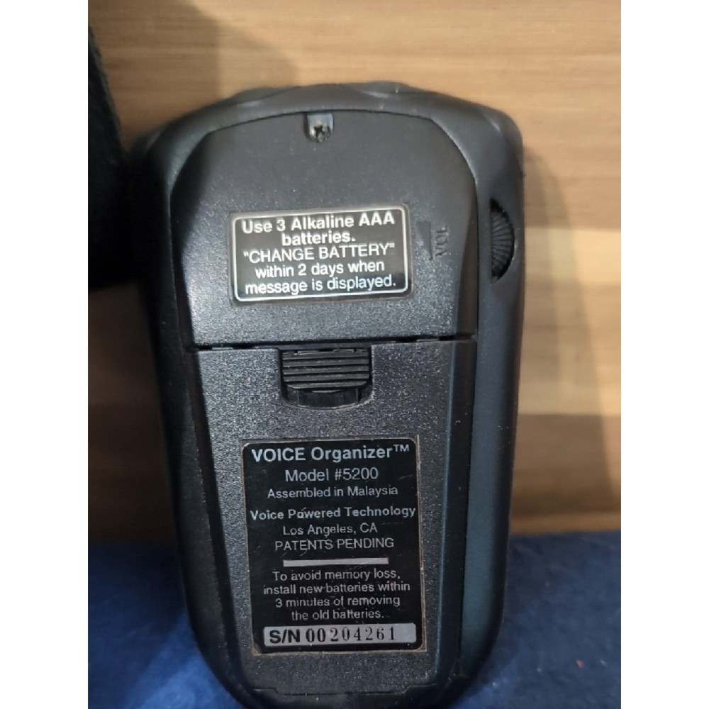 Handheld Digital Voice Recorder in Black Untested