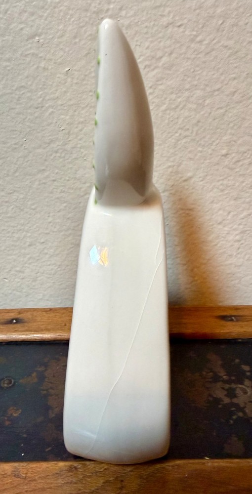 Vintage Ceramic Easter Bunny Rabbit Spring Decor Polka Dot Ears