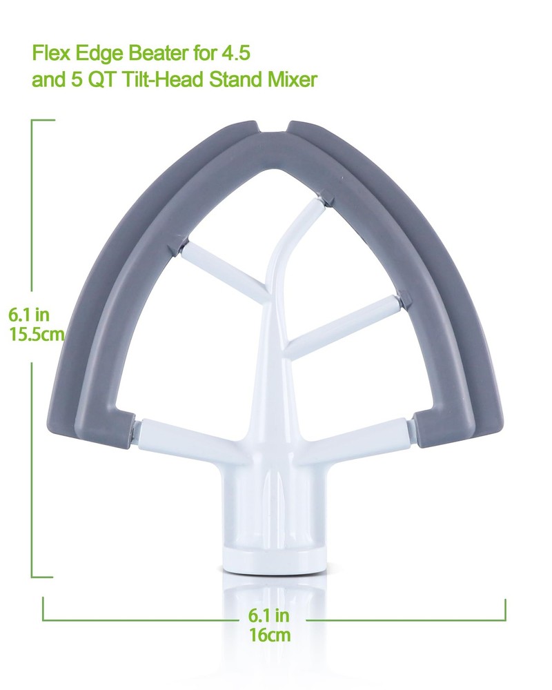 Flex Edge Beater Work for KitchenAid Mixer Attachments, Compatible with 4.5-5...
