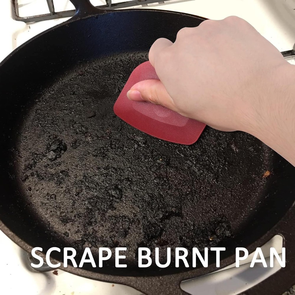 Pan Scraper Dish Scraper Food Scraper Tool Plastic Pot Scraper Kitchen Scraper G
