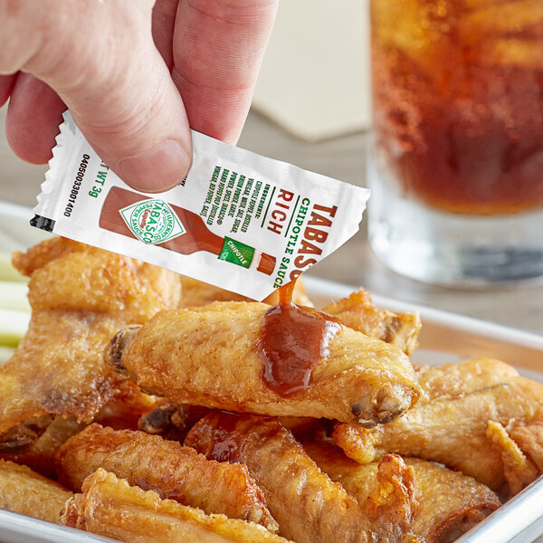 TABASCO Hot Sauce Portion Packets 3 Gram - 200/Case (select flavor below)