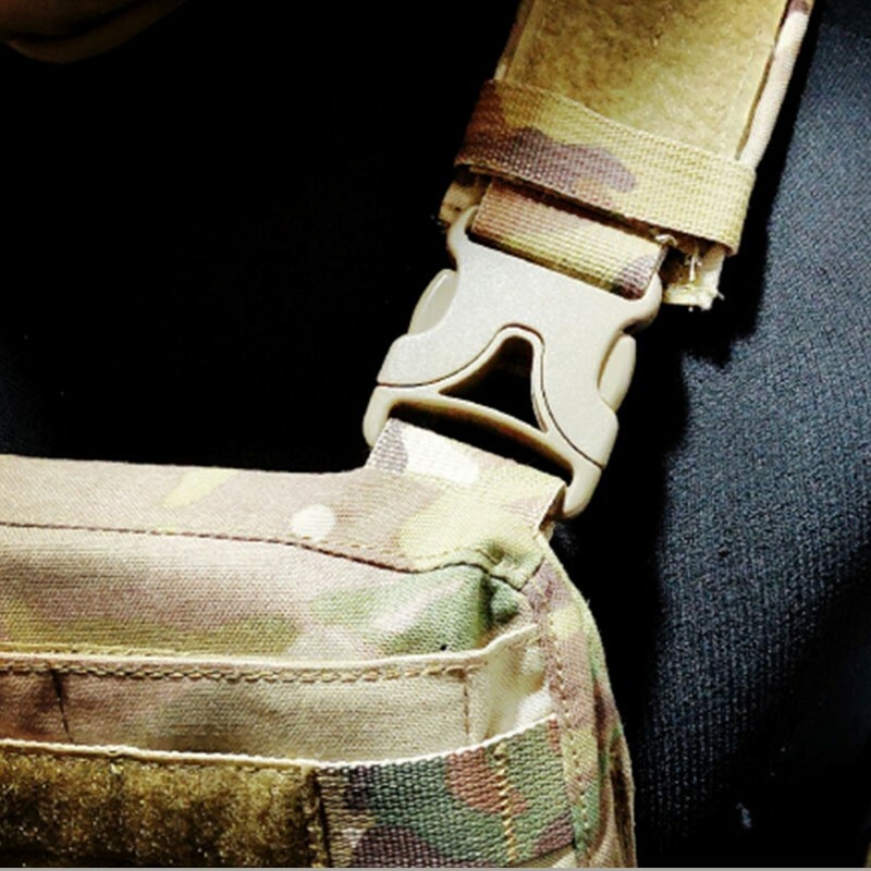 Tactical Quick Release Removal Hook & Loop For Tactical AVS Vest Shoulders